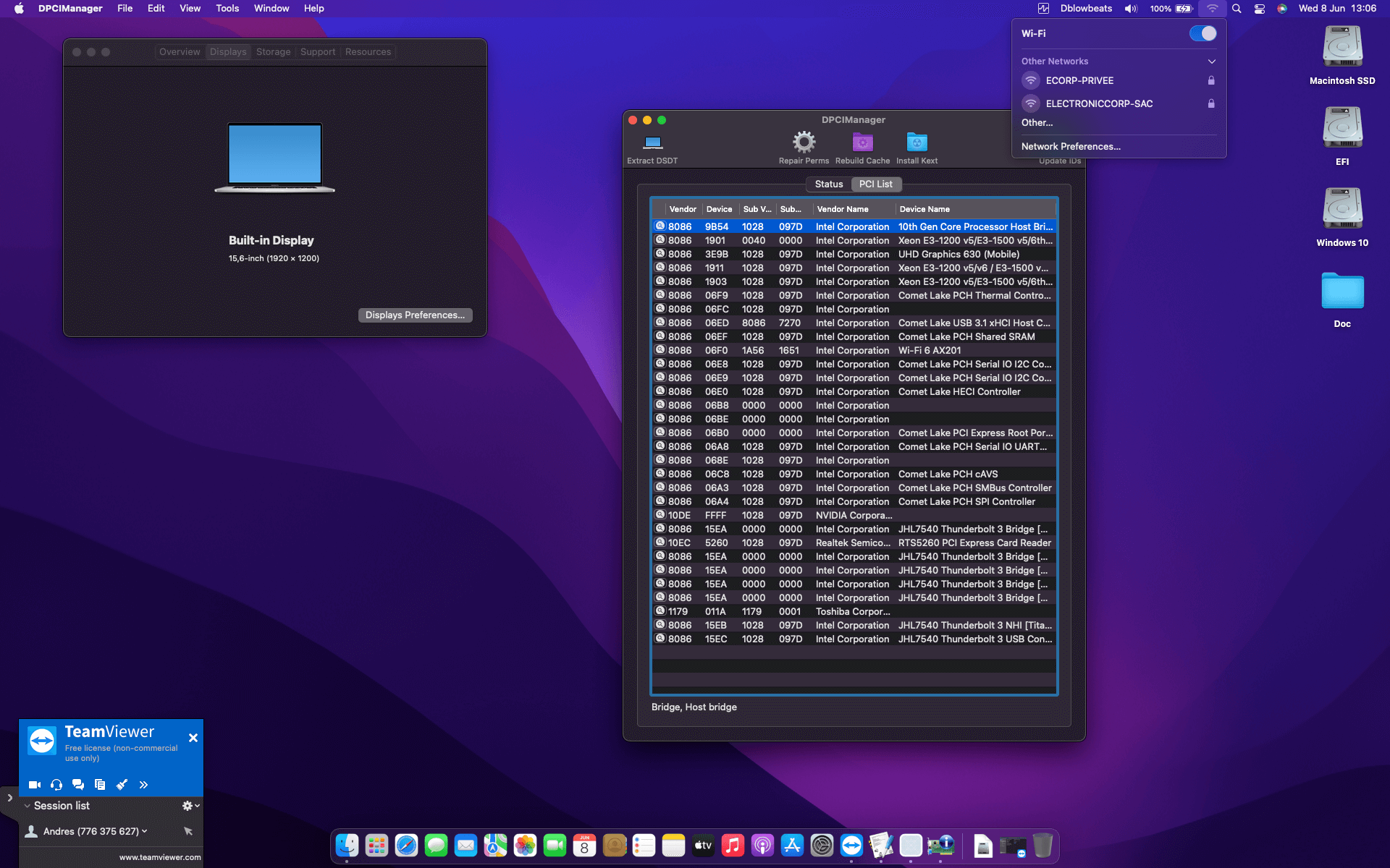 Dell XPS 15 9500 [CometLake   Intel UHD 630 + I2C]   OpenCore 2